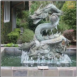 銅龍園林景觀噴泉雕塑